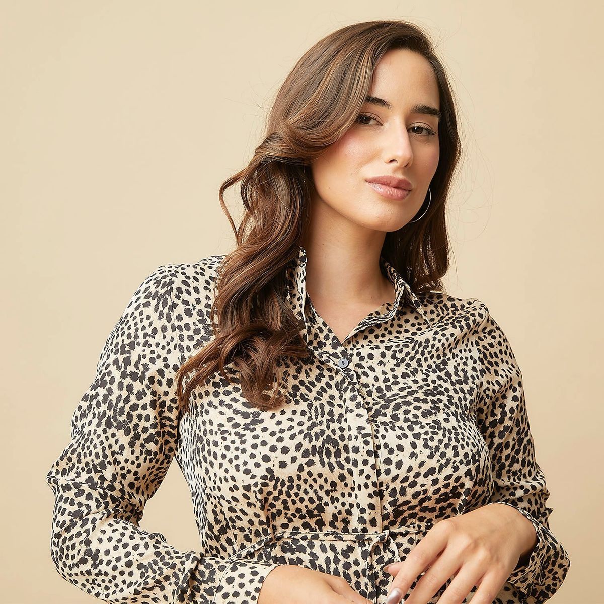 MOSSIMO - Blusa Camisera Manga Larga Mujer Mossimo