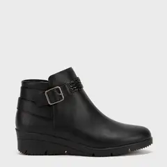 S COCCI - Botín Mujer S.Cocci Con Diseño Trenzado Negro