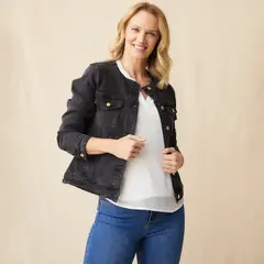 S COCCI - Chaqueta Denim S.Cocci Mujer Manga Larga Cuello Redondo