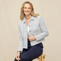 S COCCI - Blazer S.Cocci Diseño Liso Manga Larga Mujer