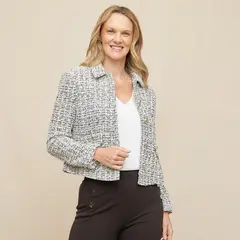 S COCCI - Blazer S.Cocci Diseño Liso Manga Larga Mujer
