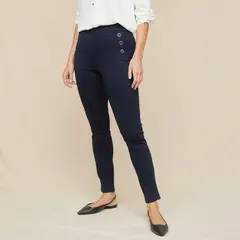 S COCCI - Calza Botones Tiro Alto Mujer