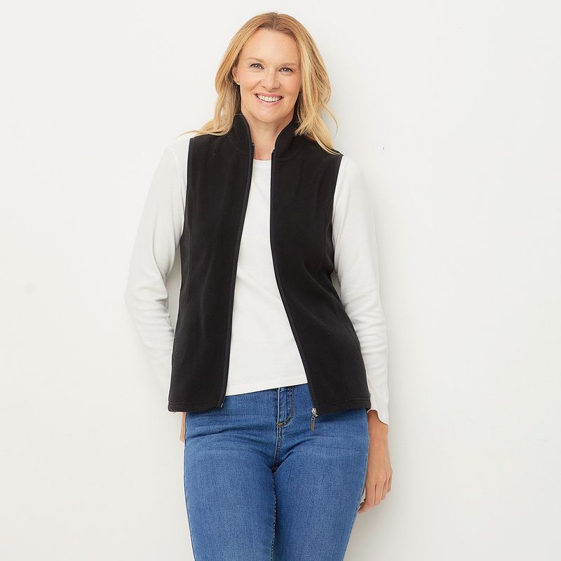 NEWPORT - Polerón Polar Mujer Newport Sin Mangas Cuello Alto