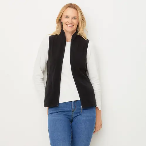 NEWPORT - Polerón Polar Mujer Sin Mangas Cuello Alto
