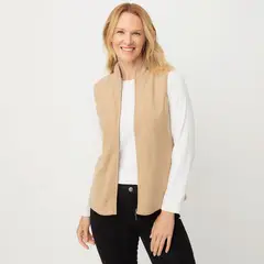 NEWPORT - Polerón Polar Mujer Sin Mangas Cuello Alto
