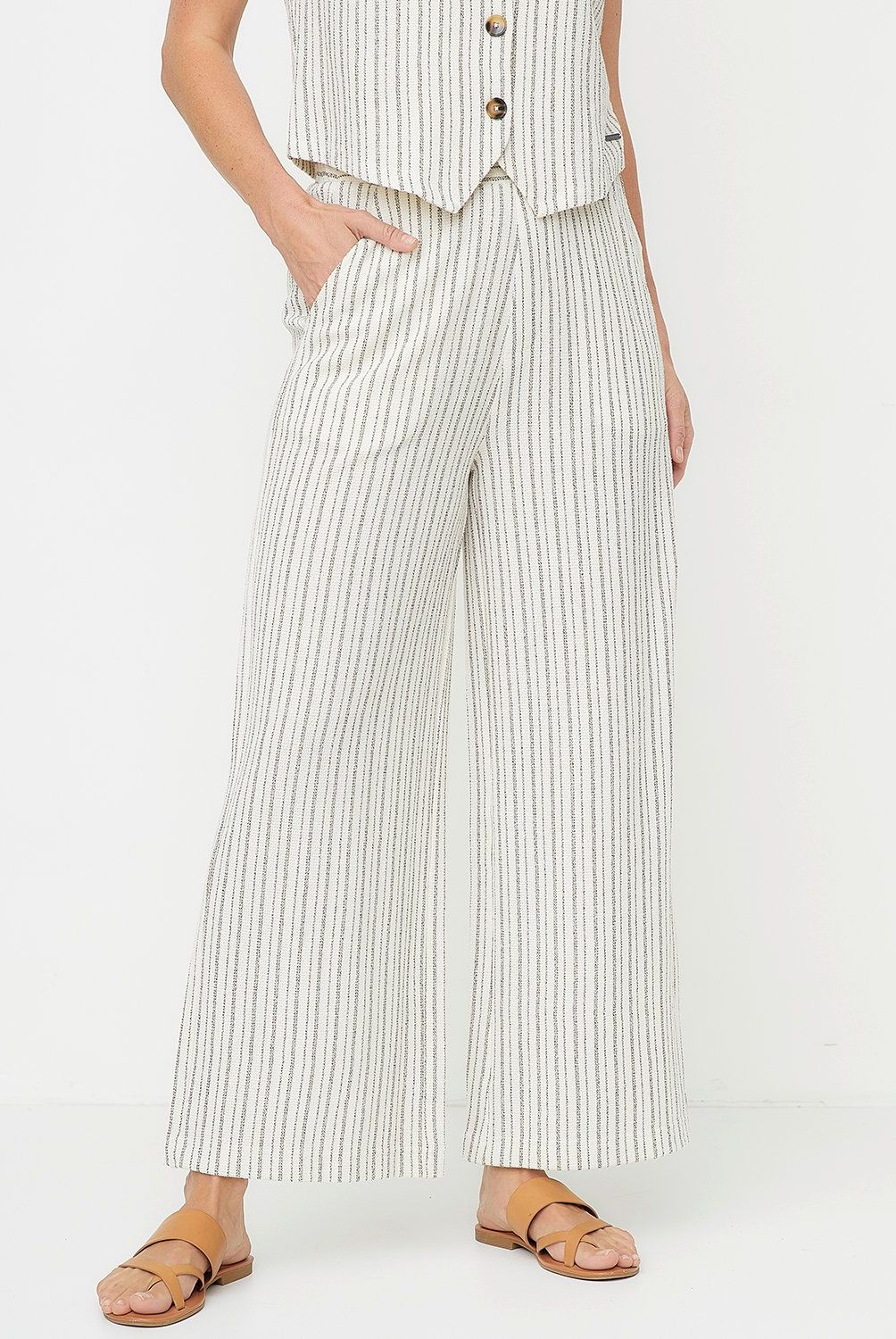 NEWPORT - Pantalón Palazzo Newport Fit Casual Mujer Algodón