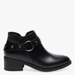 UNIVERSITY CLUB - Botín Mujer Negro