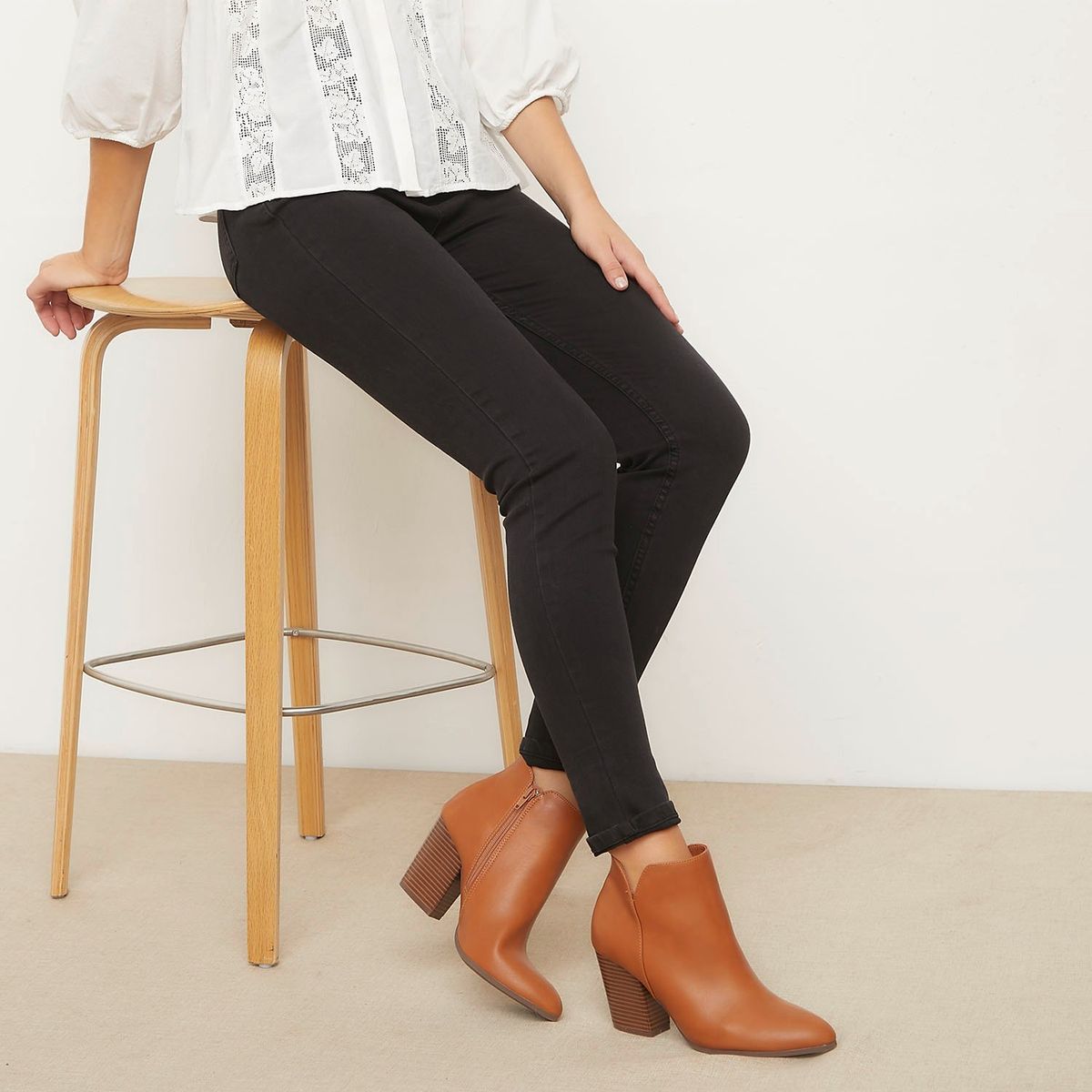 UNIVERSITY CLUB - Botín Mujer Negro University Club