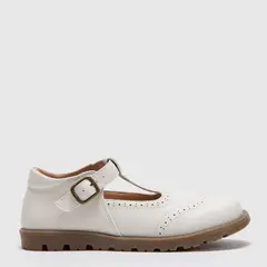 CONIGLIO - Ballerina Cuero Blancas Para Niña