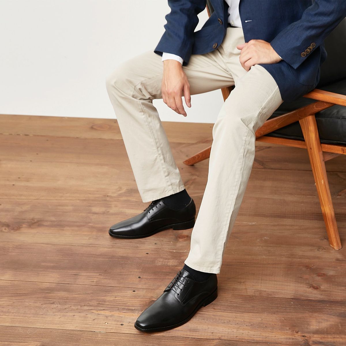 LA MARTINA - Zapato Formal Hombre Cuero Negro La Martina