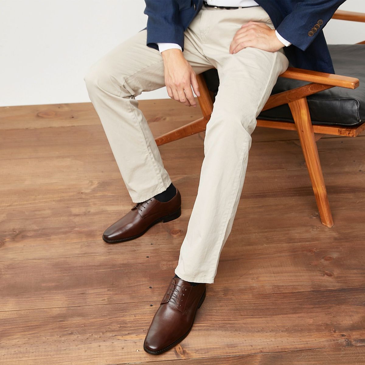 LA MARTINA - Zapato Formal Hombre Cuero Café La Martina