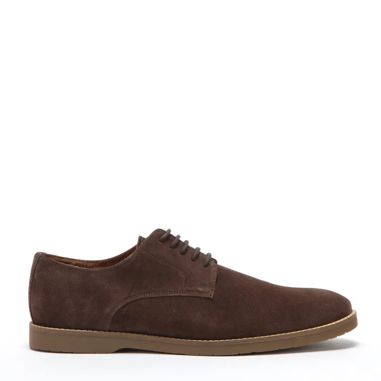 Zapato Casual Cuero Hombre Café