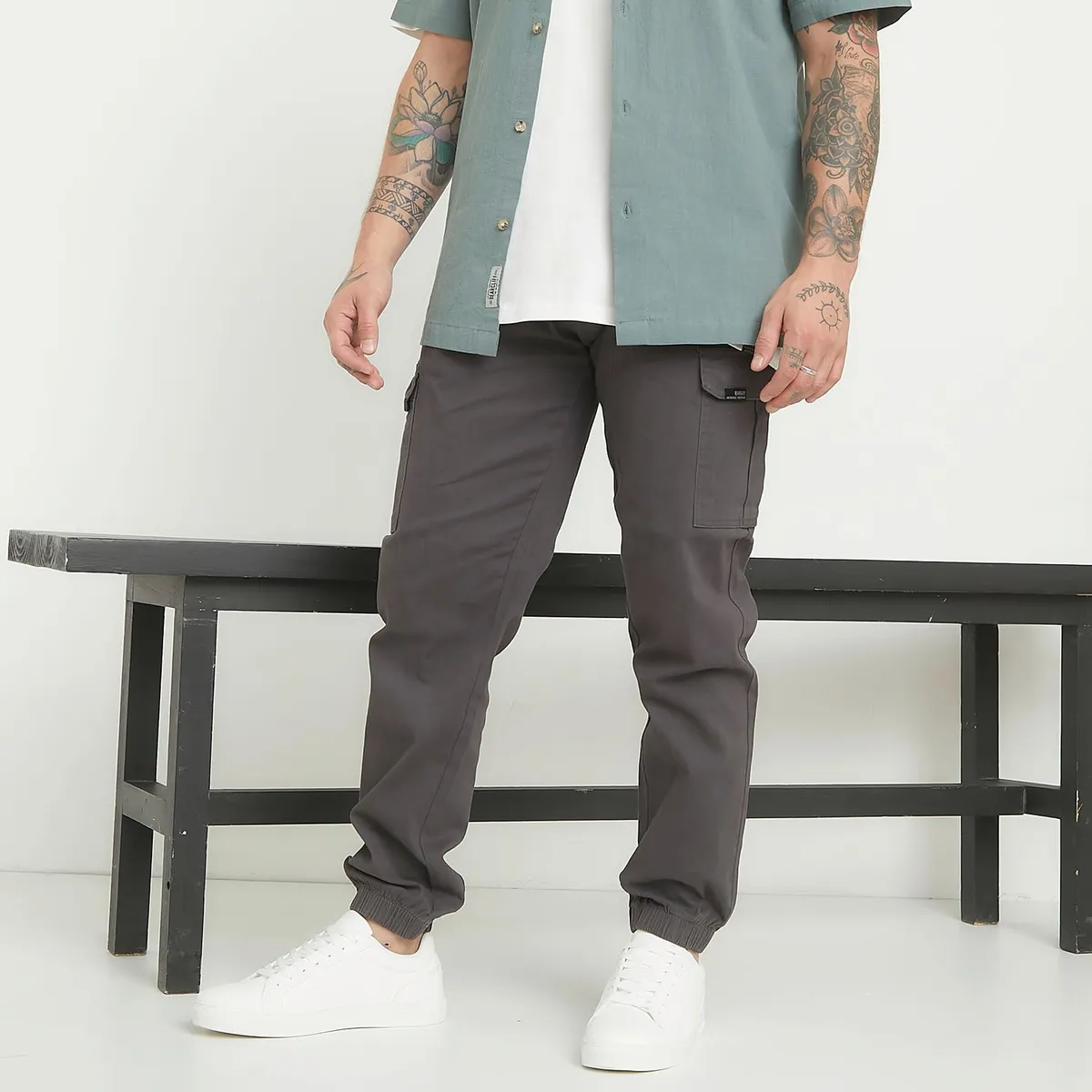 BEARCLIFF - Zapatilla Urbana Hombre Blanco Bearcliff