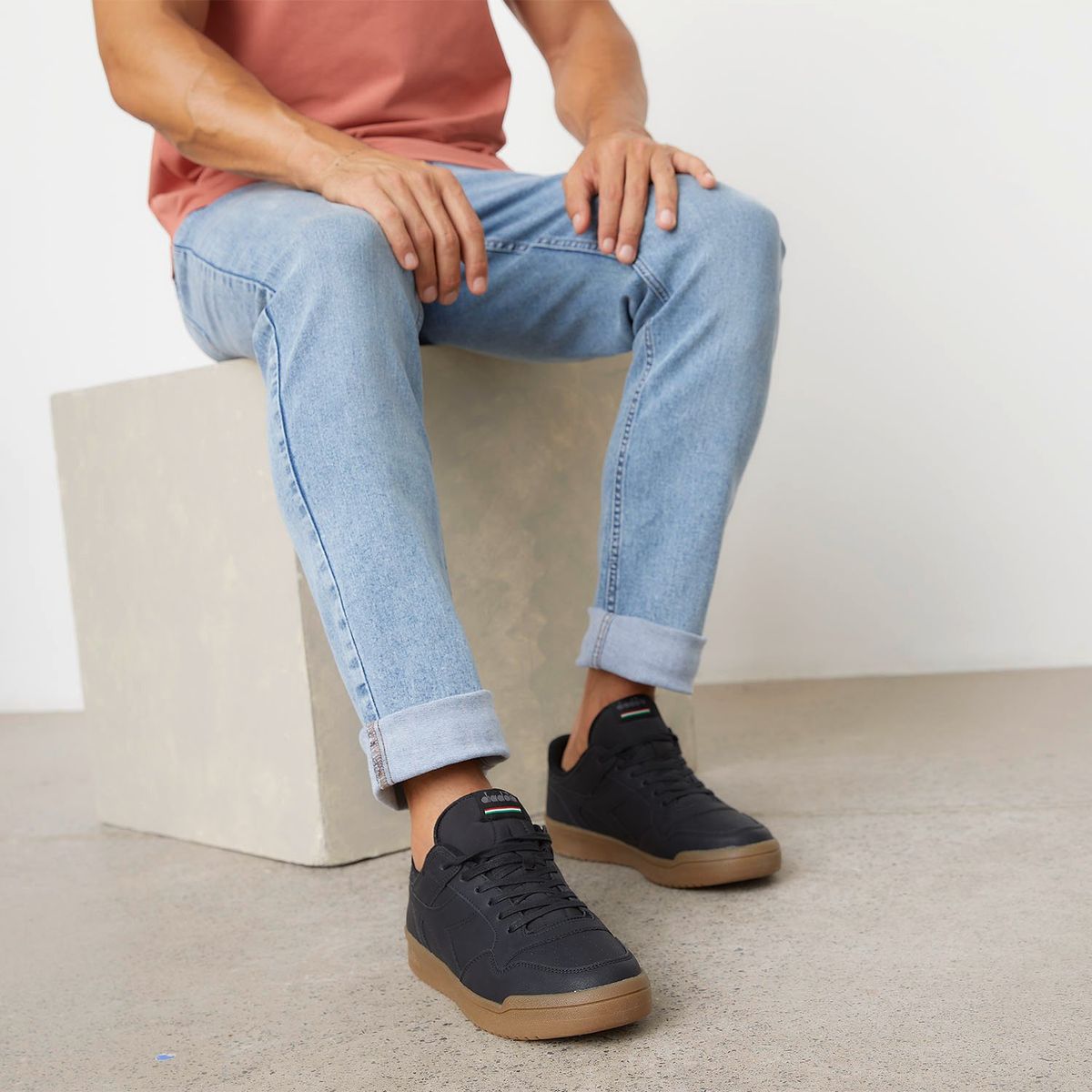 DIADORA - Frepu Zapatilla Urbana Hombre Negro Diadora