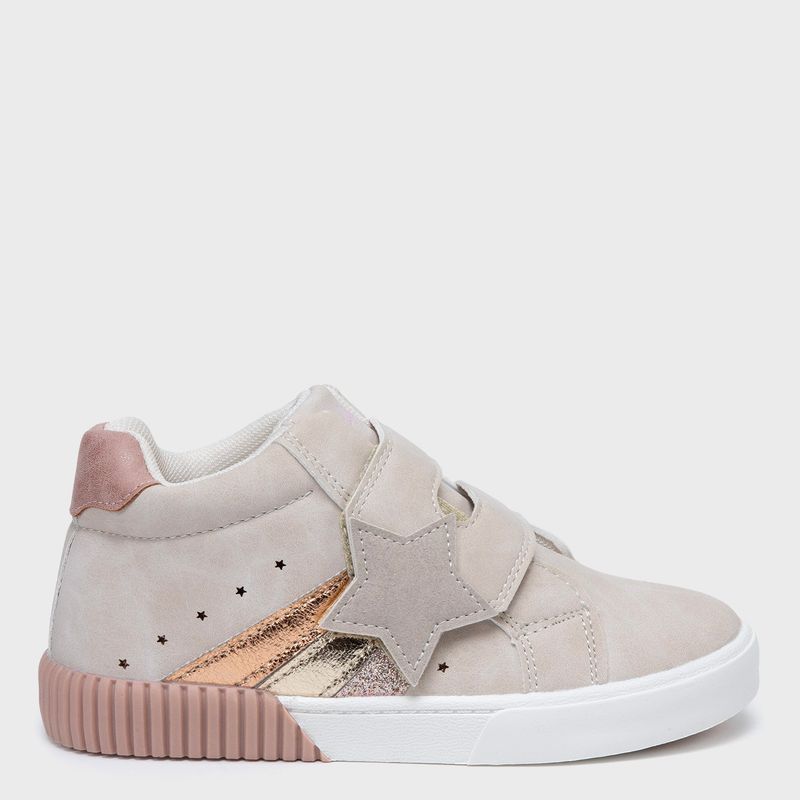 CONIGLIO - Zapatillas Escolares Coniglio Rosadas con Velcro para Niña