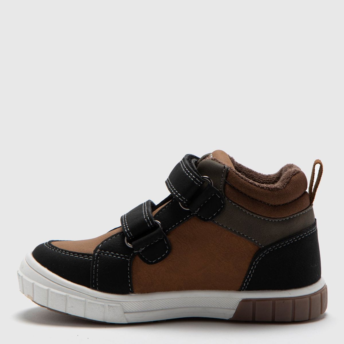 CONIGLIO - Zapatillas Urbanas Niño Coniglio Café Sintético Caña Alta Velcro