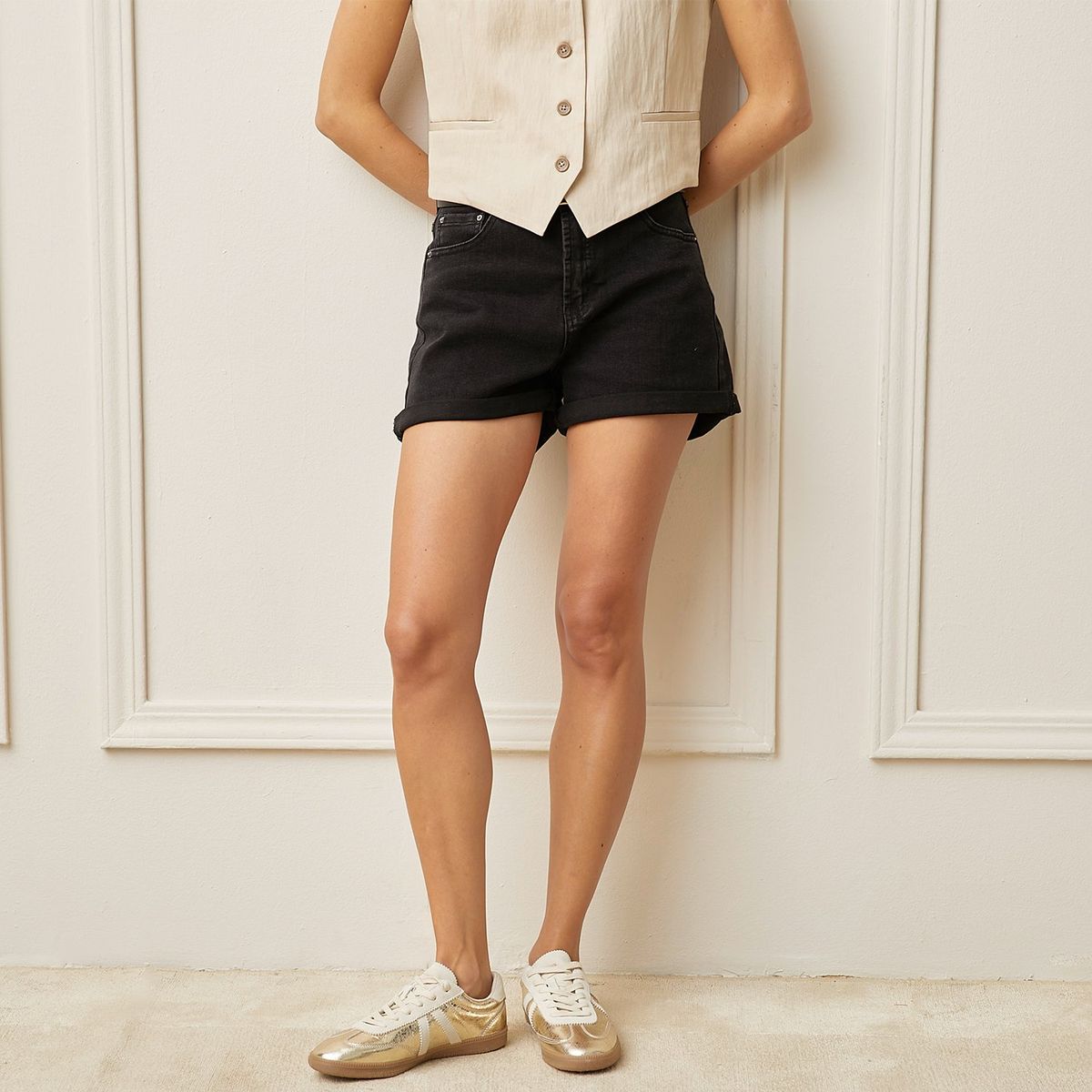 BASEMENT - Zapatilla Urbana Mujer Dorado Basement