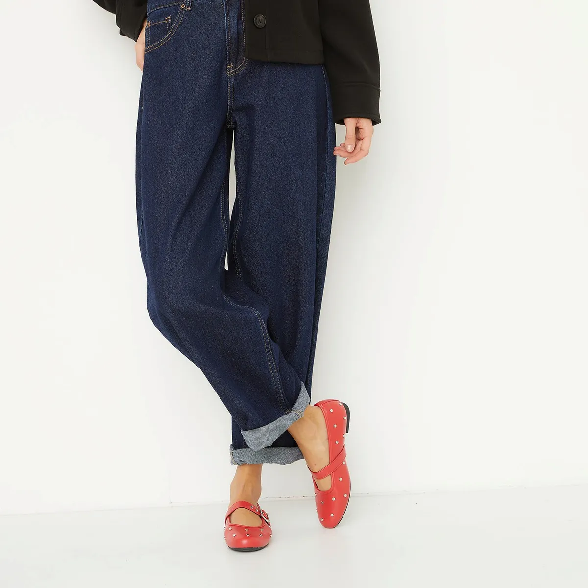 SYBILLA - Zapatos Casuales Mujer Sybilla Sintético Rojo con Tachas