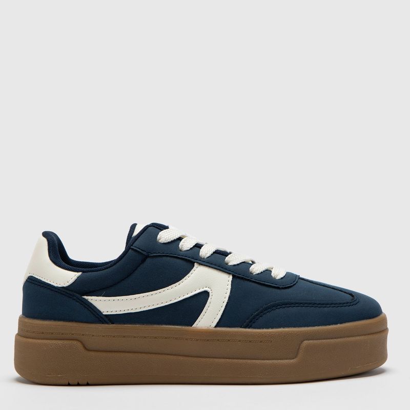 SYBILLA - Zapatillas Urbanas Sybilla Mujer Plataforma Media Azul