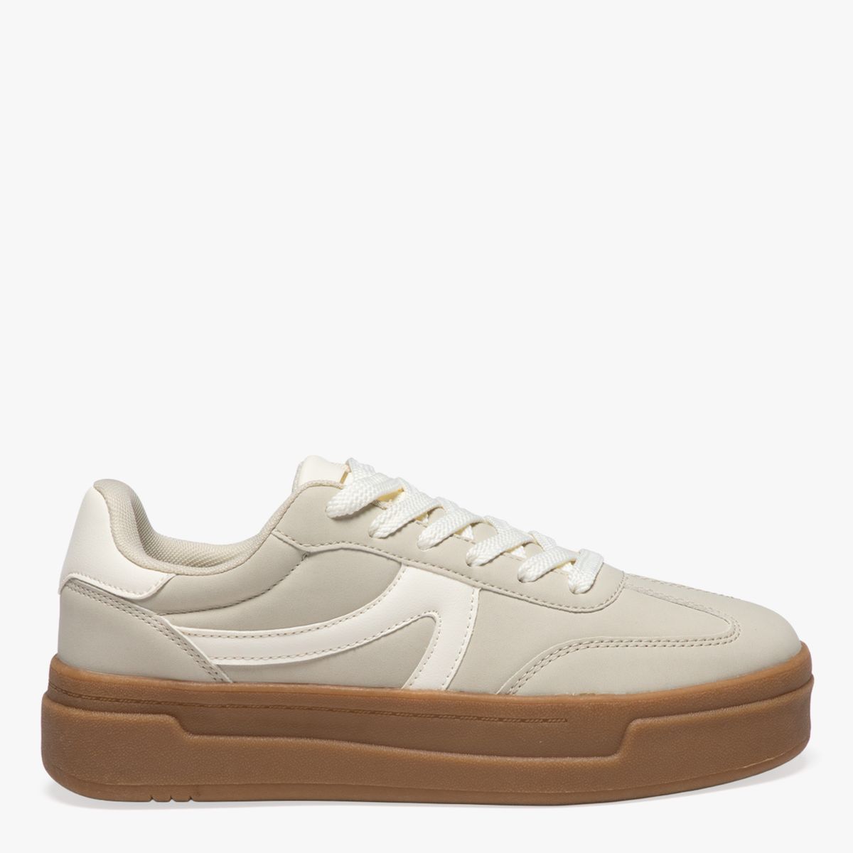SYBILLA - Zapatilla Urbana Mujer Beige Sybilla