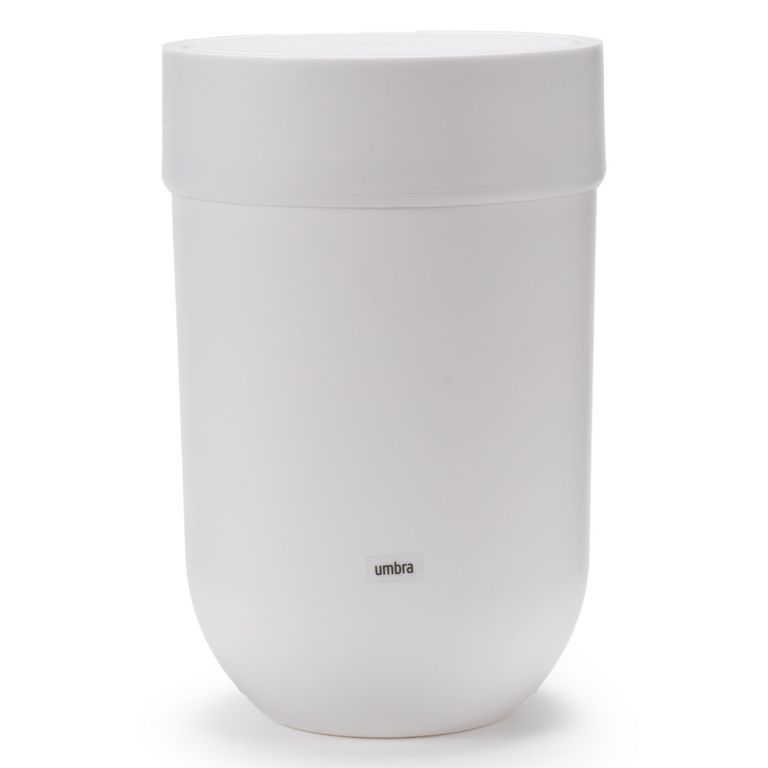 UMBRA Basurero Touch Blanco