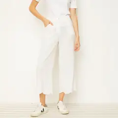 UNIVERSITY CLUB - Pantalón Culotte Tiro Alto Mujer