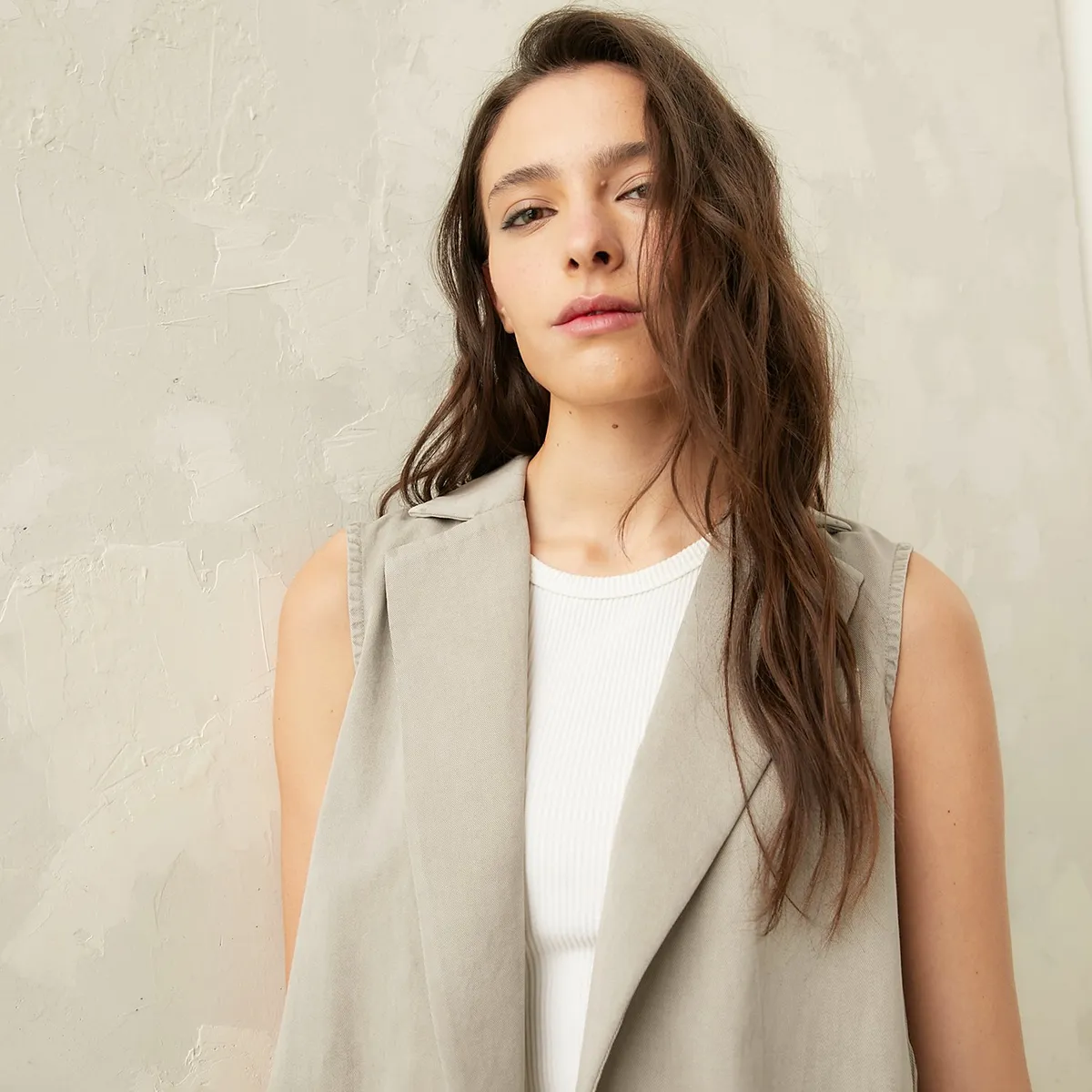 AMERICANINO - Blusa Sin Mangas Tencel Mujer Americanino
