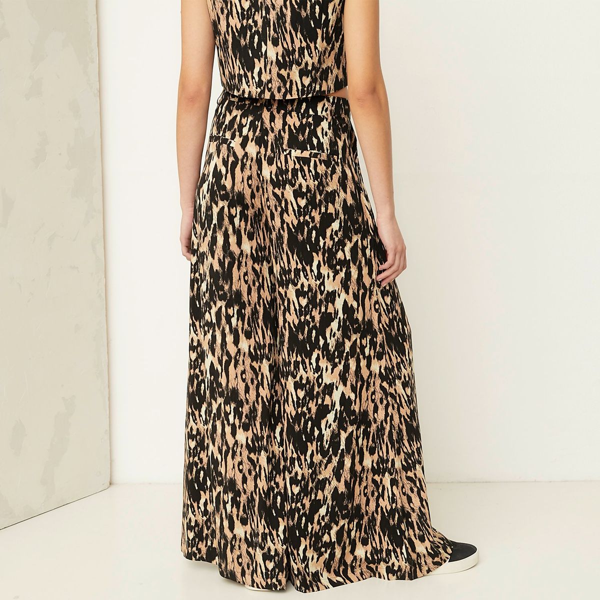 AMERICANINO - Pantalón Palazzo Tiro Alto Mujer Americanino