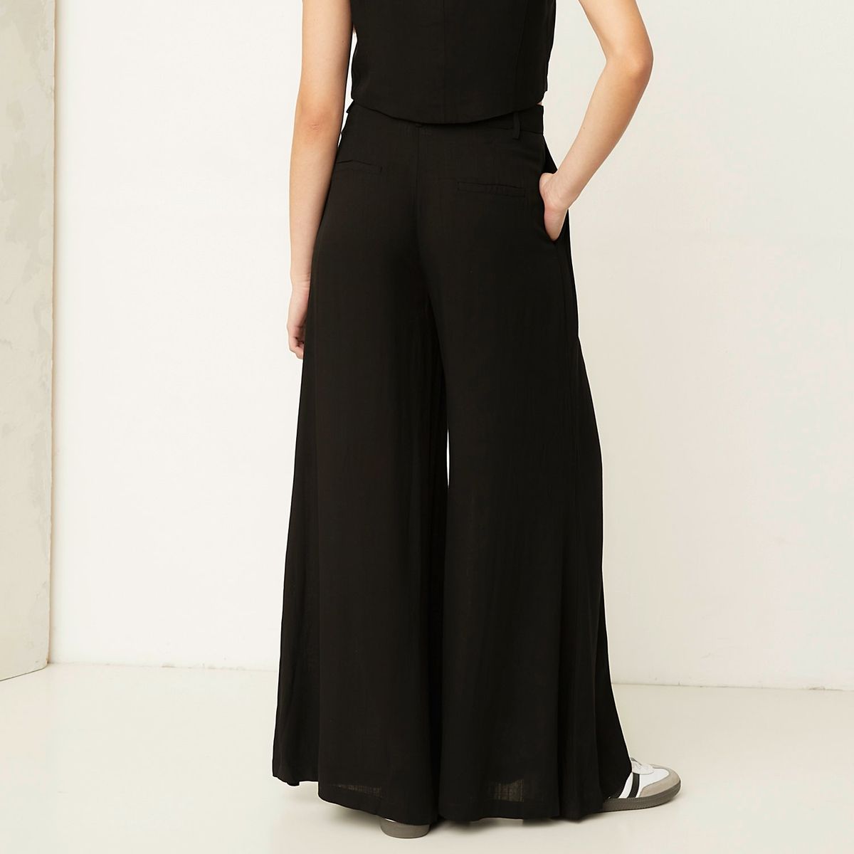 AMERICANINO - Pantalón Palazzo Tiro Alto Mujer Americanino