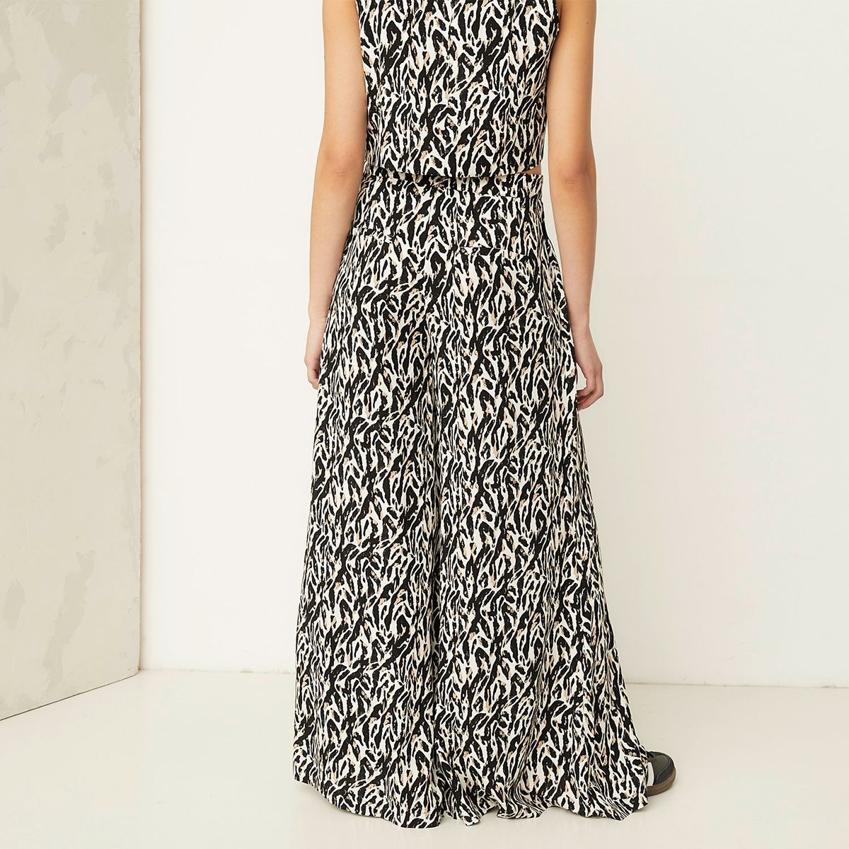 AMERICANINO - Pantalón Palazzo Tiro Alto Mujer Americanino