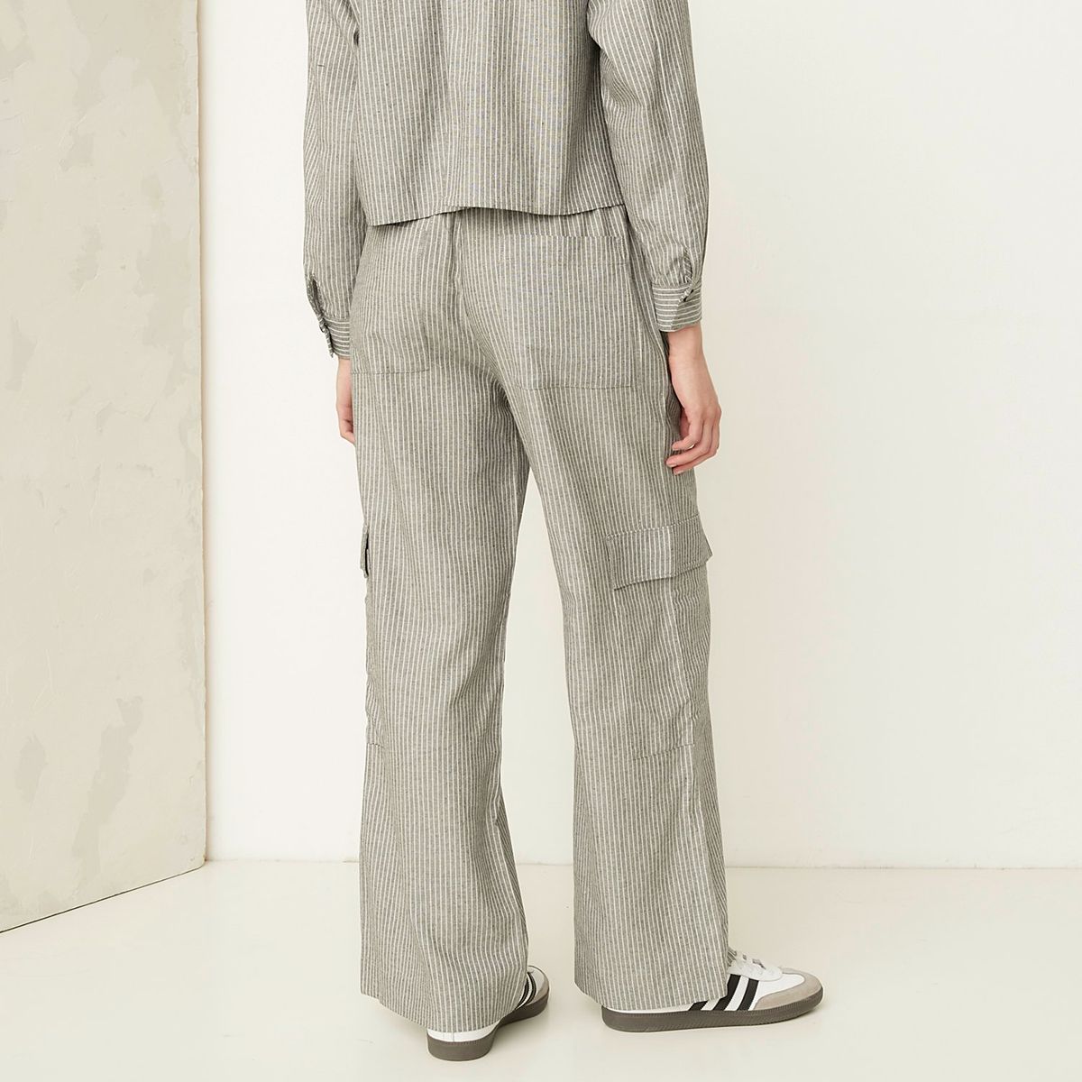 AMERICANINO - Pantalón Pijamero Tiro Alto Mujer Americanino