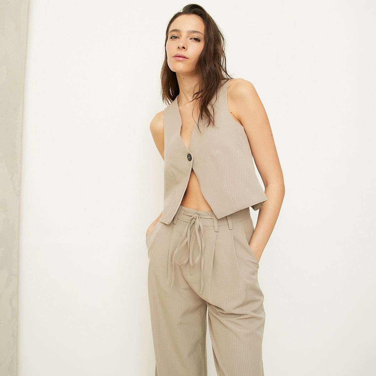 AMERICANINO - Blusa sin Mangas Mujer Americanino Diseño Rayas