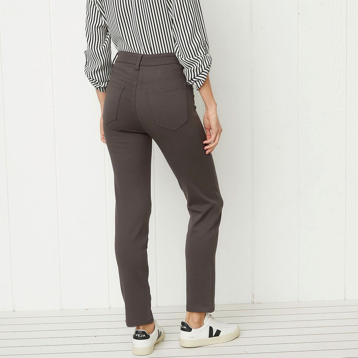 UNIVERSITY CLUB - Pantalón University Club Skinny Mujer Tiro Medio Viscosa