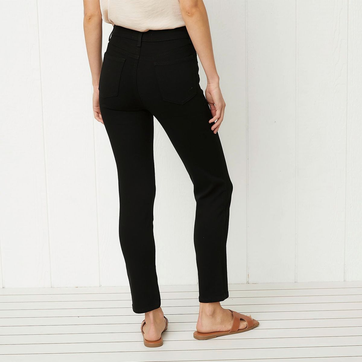 UNIVERSITY CLUB - Pantalón University Club Skinny Mujer Tiro Medio Viscosa