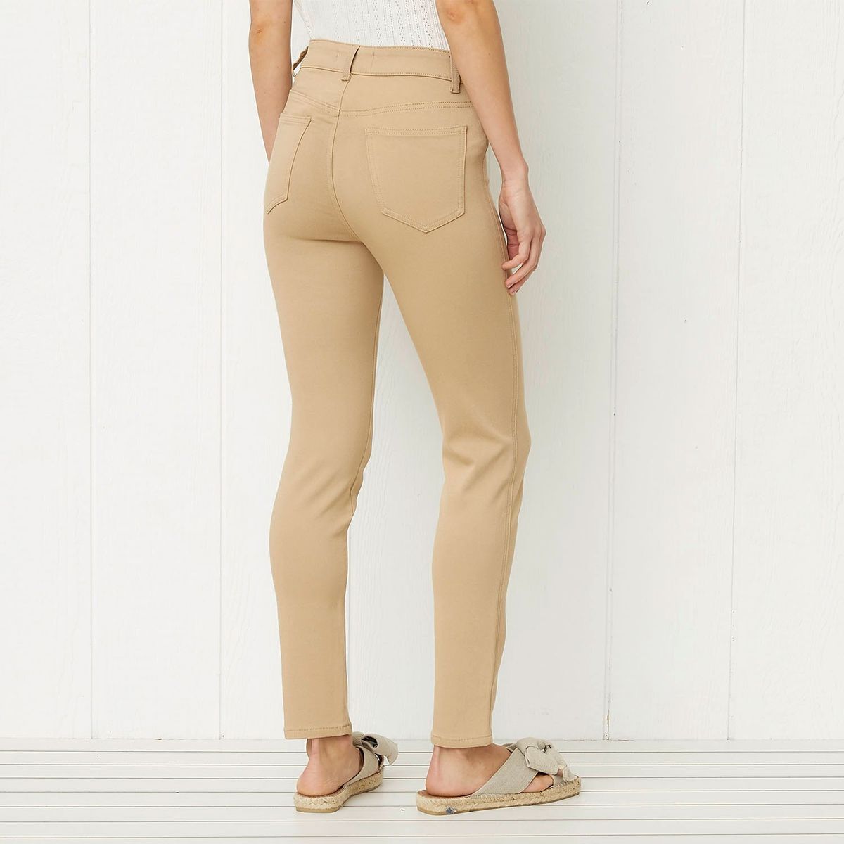 UNIVERSITY CLUB - Pantalón University Club Skinny Mujer Tiro Medio Viscosa