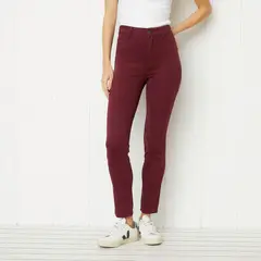 UNIVERSITY CLUB - Pantalón Tiro Medio Skinny Mujer