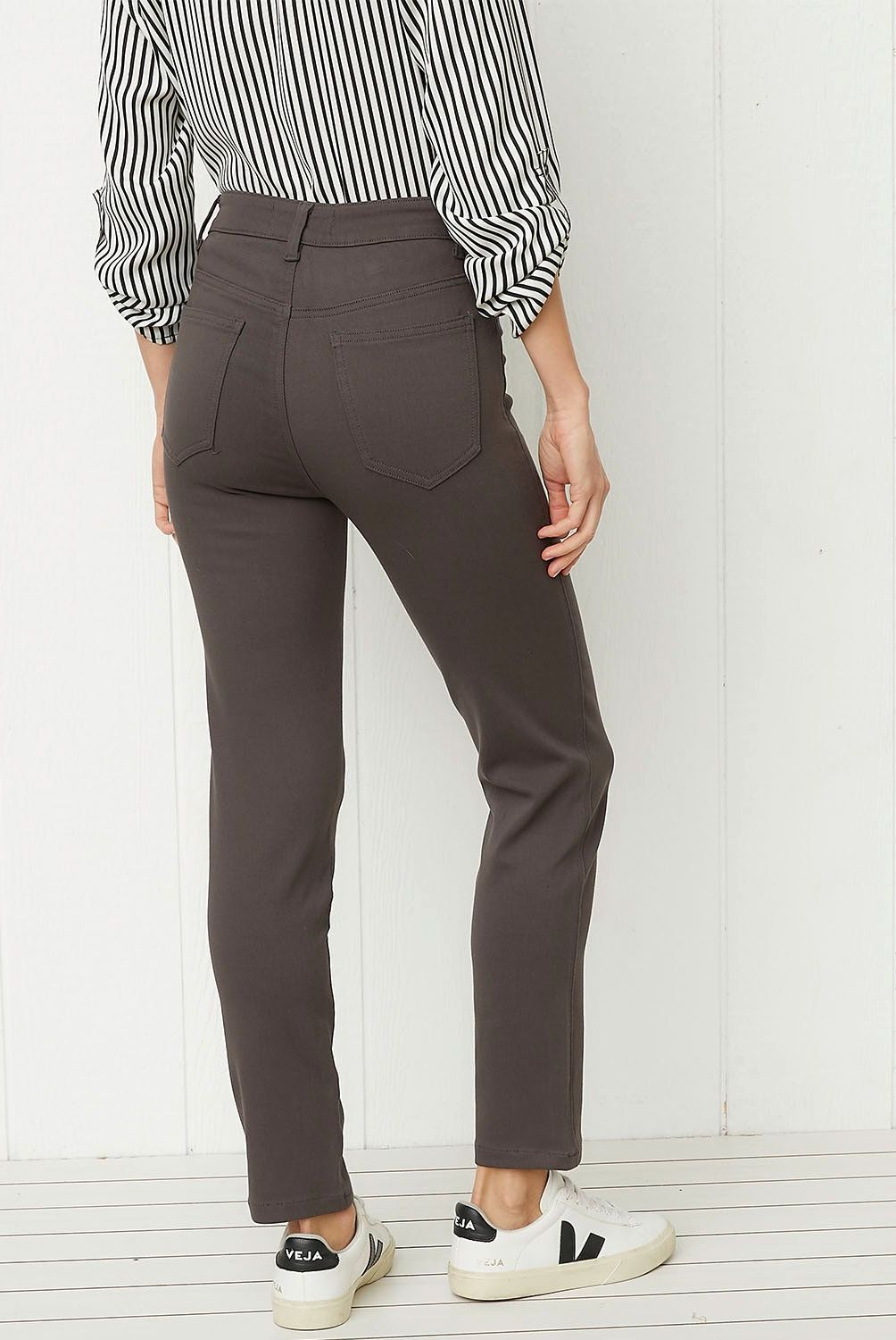 UNIVERSITY CLUB - Pantalón University Club Skinny Mujer Tiro Medio Viscosa