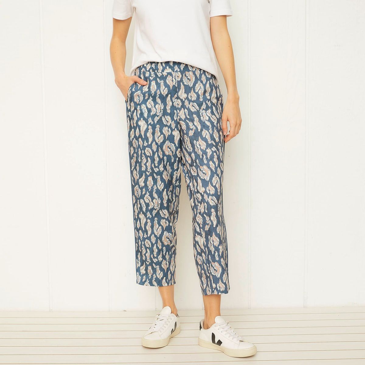 UNIVERSITY CLUB - Pantalón University Club Recto Tiro Medio Mujer