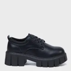 ELEVEN - Calzado Escolar Cuero Negro Niña