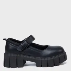 ELEVEN - Zapato Escolar Cuero Negro Niña (34 a 39)