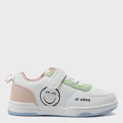 YAMP - Zapatillas Escolares Sp Basic K Niña Blanca con Diseño