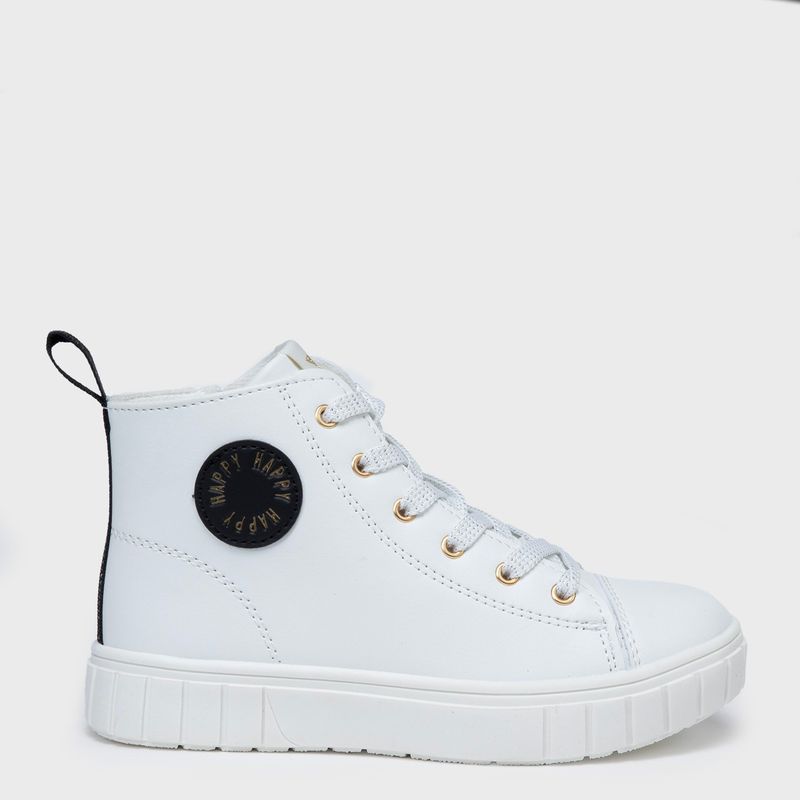 YAMP - Zapatillas Escolares Yamp Niña Caña Alta Blanco Sintético