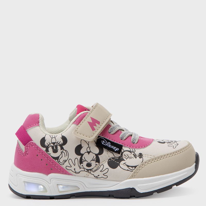 DISNEY - Zapatilla Urbana Niña Con Luces Rosado (22 2 26) Disney
