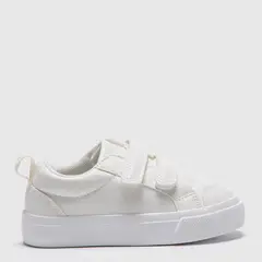 YAMP - Zapatillas Urbanas Blancas Sintéticas con Velcro Niño