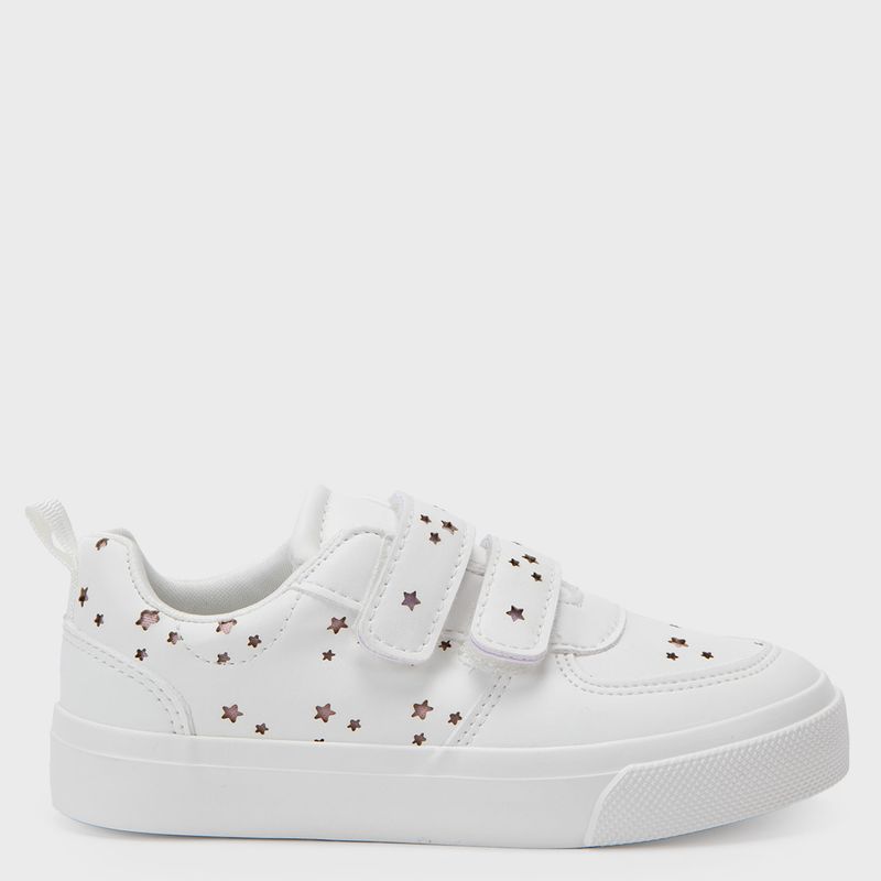YAMP - Zapatillas Urbanas Yamp Sp Star Niña Blancas con Velcro