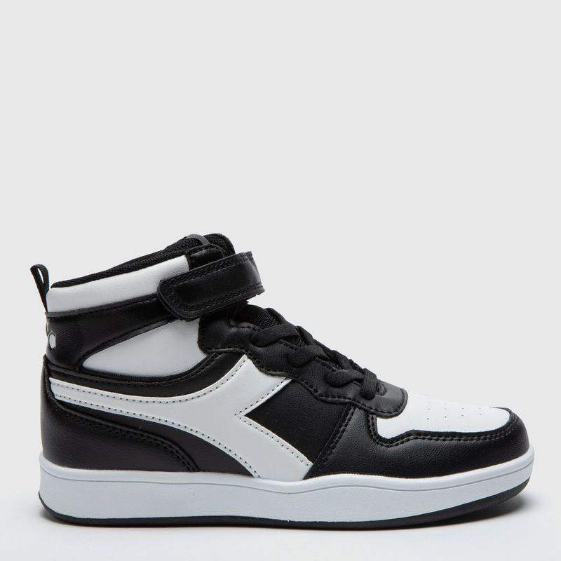 DIADORA - Courti Hig Zapatilla Urbana Niño Negro (34 a 39) Diadora