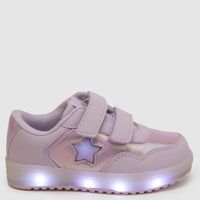 Lights Zapatilla Urbana Niña Con Luces Lila (22 a 26)