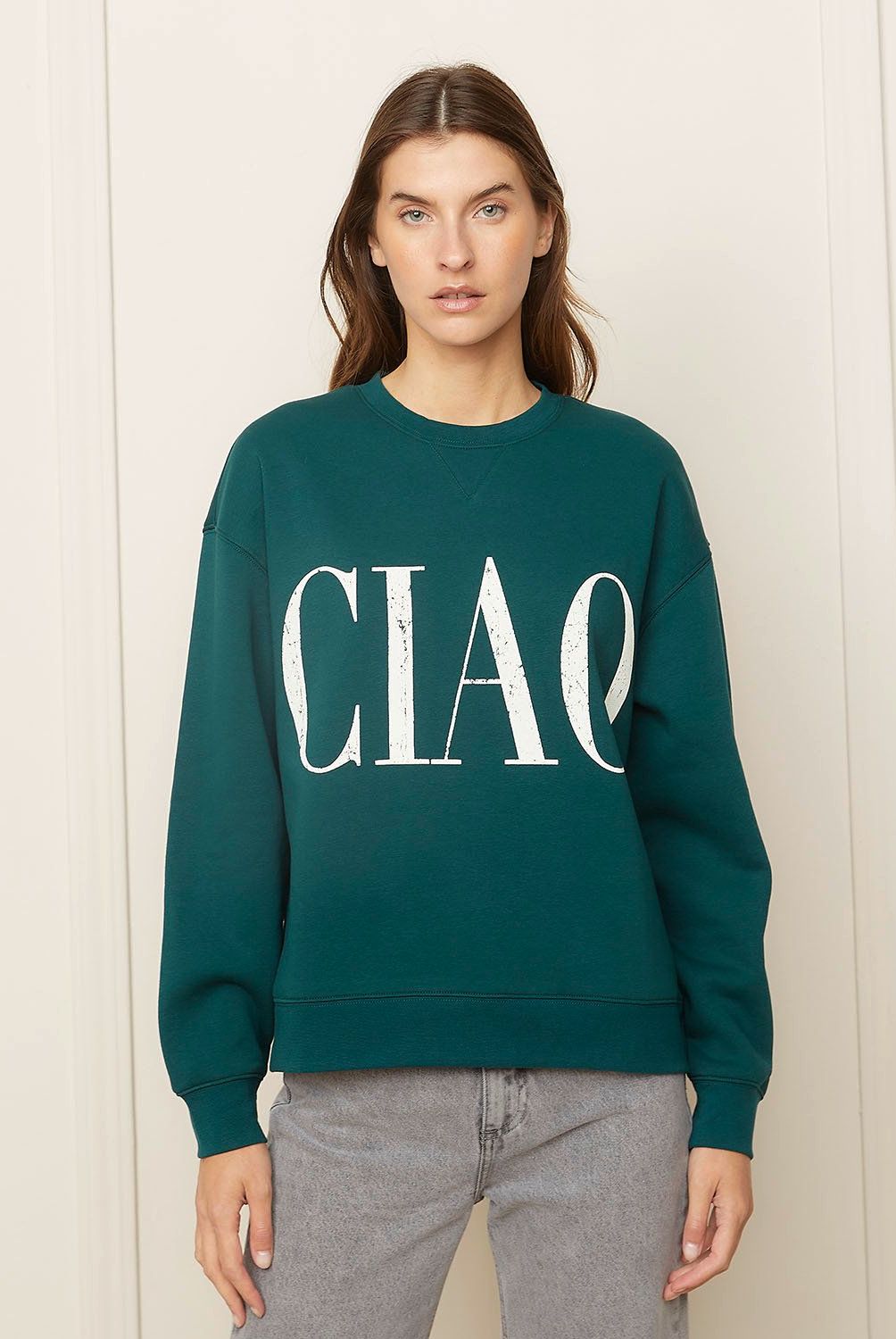 BASEMENT - Polerón Crew Neck Algodón Mujer Basement