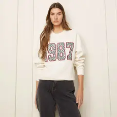 BASEMENT - Polerón Crew Neck Algodón Mujer