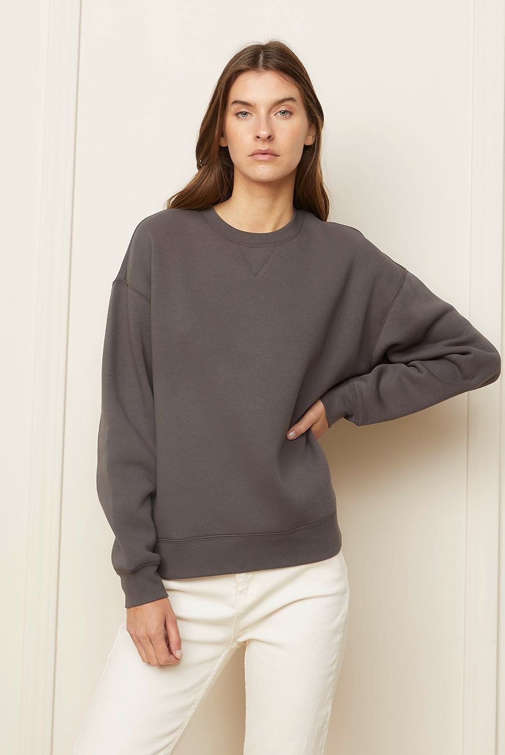 BASEMENT - Polerón Crew Neck Algodón Mujer Basement